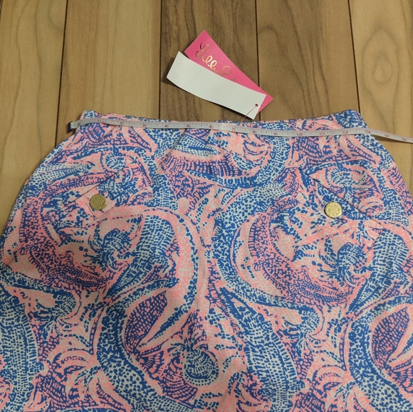 NWT! Lilly Pulitzer Madison Skort Coastal Blue Maybe Gator Size XS - Picture 9 of 13